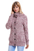 Long Sleeve Button-Up Hooded Cardigans